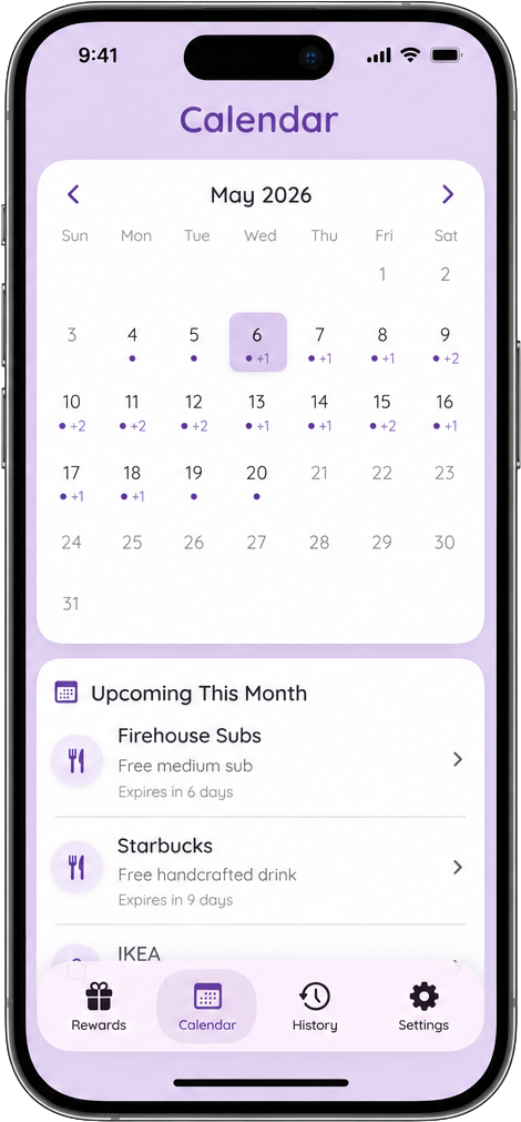 igota Calendar Screen
